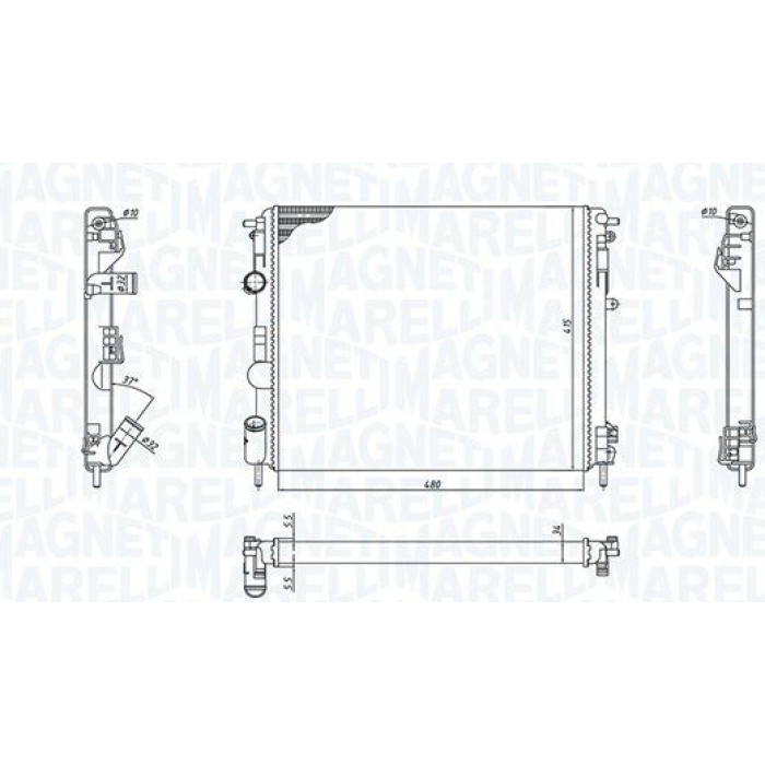 Magneti Marelli Motorkühler 350213192600 Magneti Marelli Motorkühler 350213192600