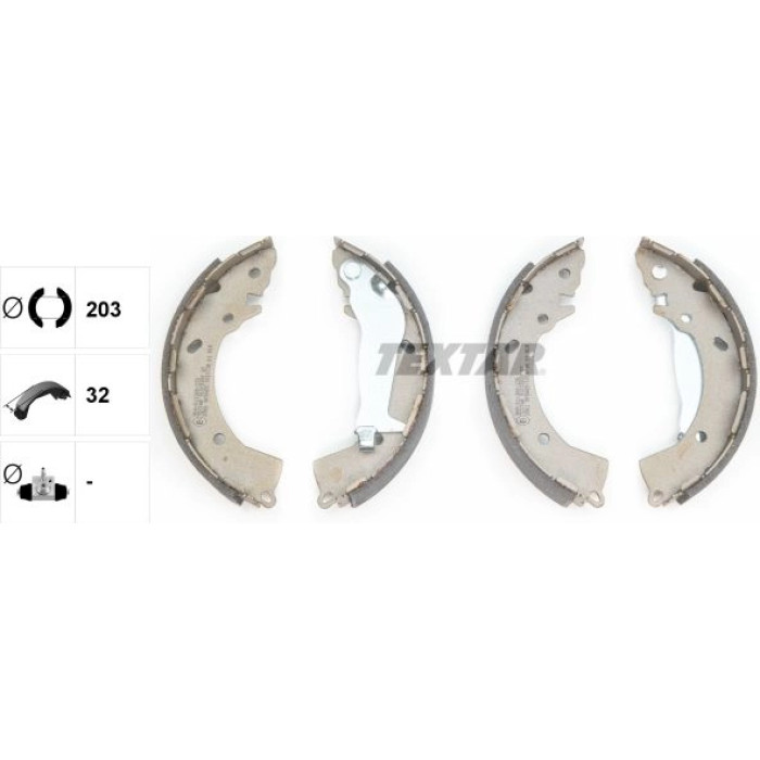Textar Bremsbackensatz 91072600 Textar Bremsbackensatz 91072600