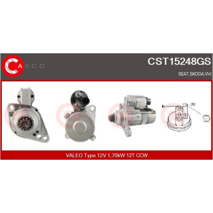 CASCO Anlasser CST15248GS CASCO Anlasser CST15248GS