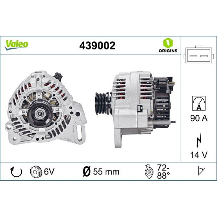 Valeo Lichtmaschine 439002 Valeo Lichtmaschine 439002