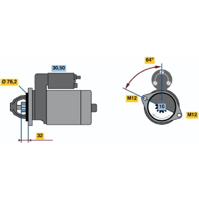 0001109066 Bosch Anlasser 0001109066