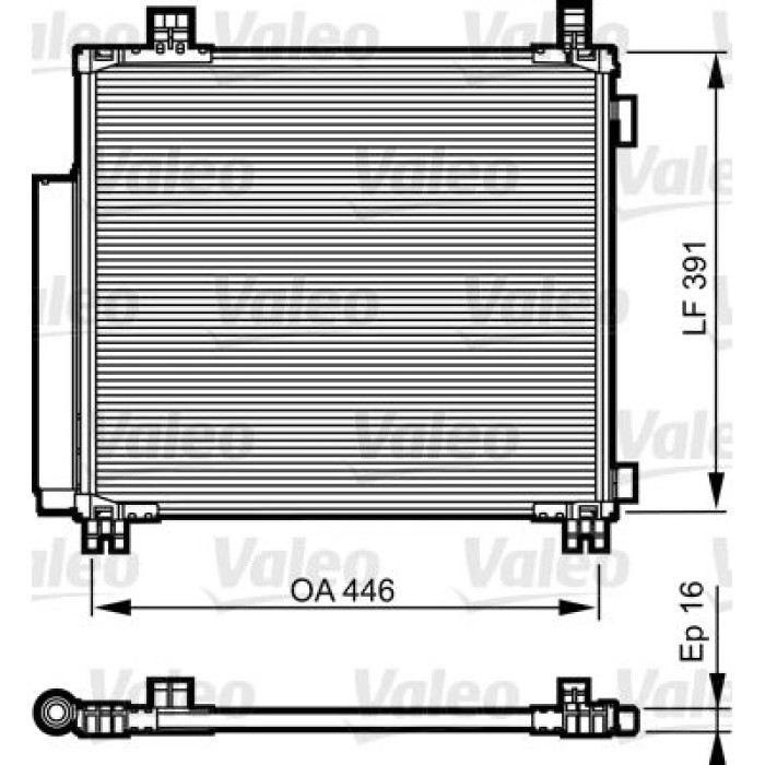 Valeo Klimakondensator 814220 Valeo Klimakondensator 814220