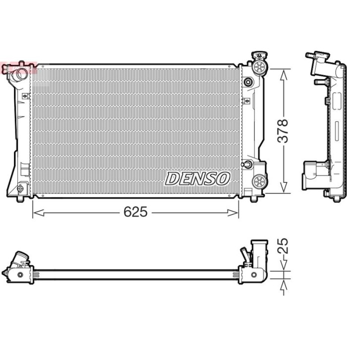 Denso Motorkühler DRM50145 Denso Motorkühler DRM50145