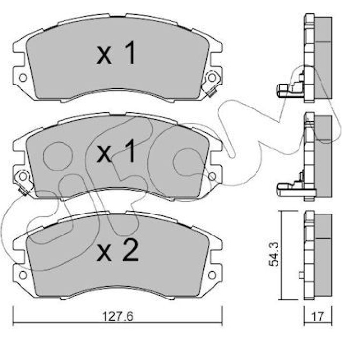 CIFAM Bremsbelagsatz, Scheibenbremse 822-135-0 CIFAM Bremsbelagsatz, Scheibenbremse 822-135-0