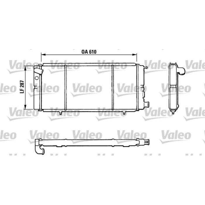 Valeo Motorkühler 810827 Valeo Motorkühler 810827