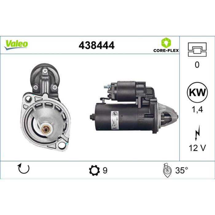 Valeo Anlasser 438444 Valeo Anlasser 438444