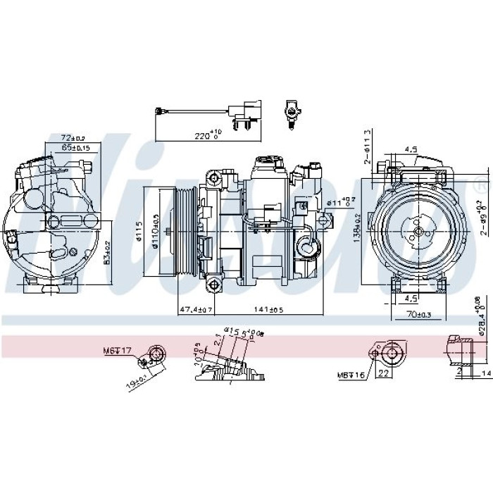 Nissens Klimakompressor PKW 890306 Nissens Klimakompressor PKW 890306