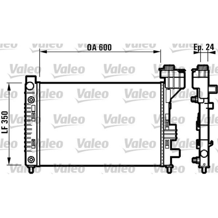 Valeo Motorkühler 732587 Valeo Motorkühler 732587