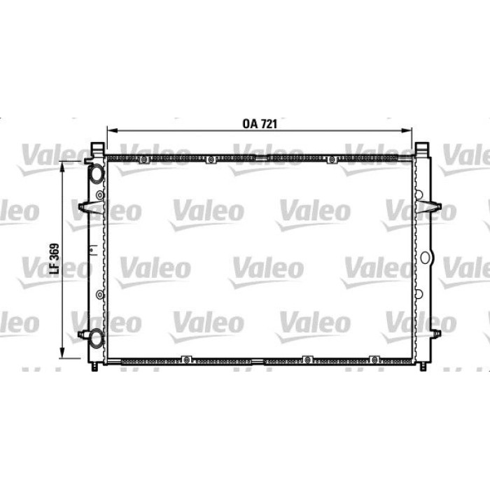 Valeo Motorkühler 732397 Valeo Motorkühler 732397