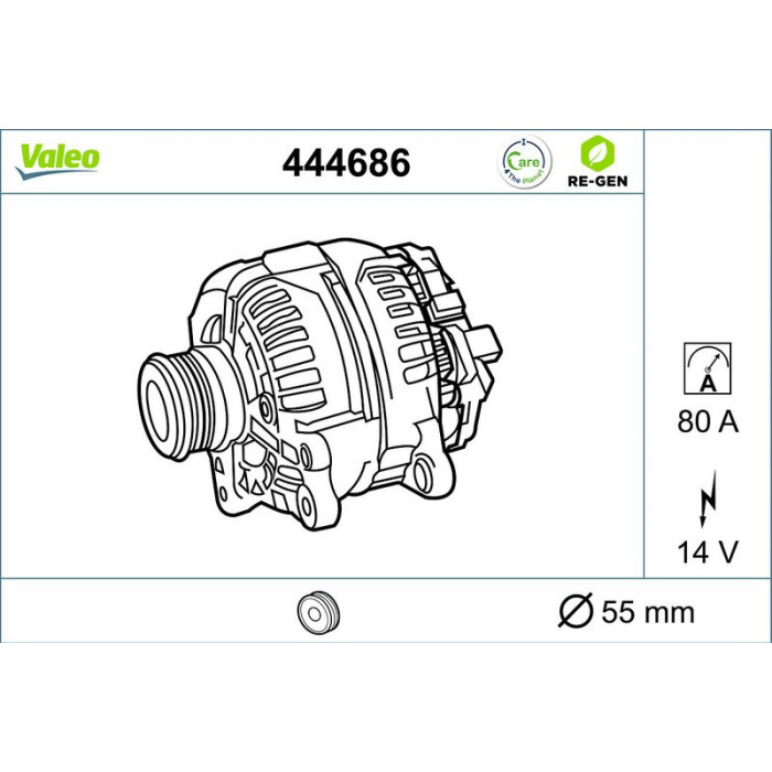 Valeo Lichtmaschine 444686 Valeo Lichtmaschine 444686