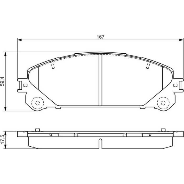 Bosch Bremsbelagsatz 0 986 495 169 Bosch Bremsbelagsatz 0 986 495 169