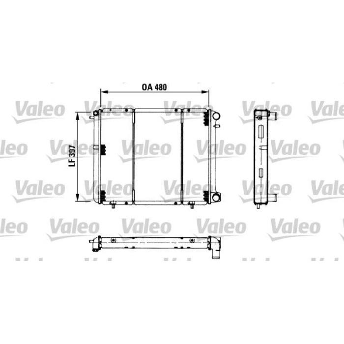 Valeo Motorkühler 730511 Valeo Motorkühler 730511