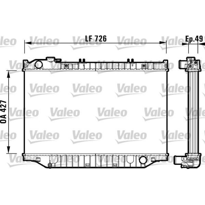 Valeo Motorkühler 732415 Valeo Motorkühler 732415