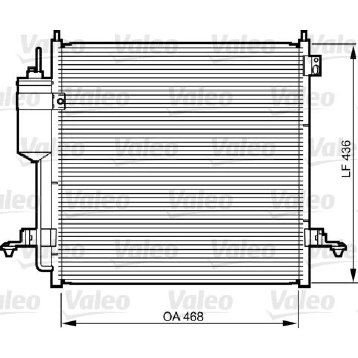 Valeo Klimakondensator 814214 Valeo Klimakondensator 814214