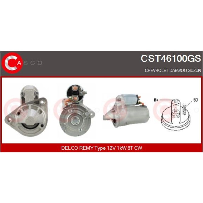 CASCO Anlasser CST46100GS CASCO Anlasser CST46100GS