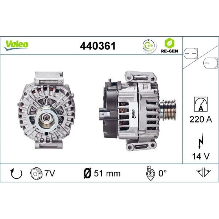 Valeo Lichtmaschine 440361 Valeo Lichtmaschine 440361