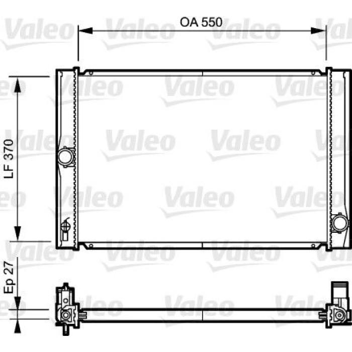 Valeo Motorkühler 735213 Valeo Motorkühler 735213