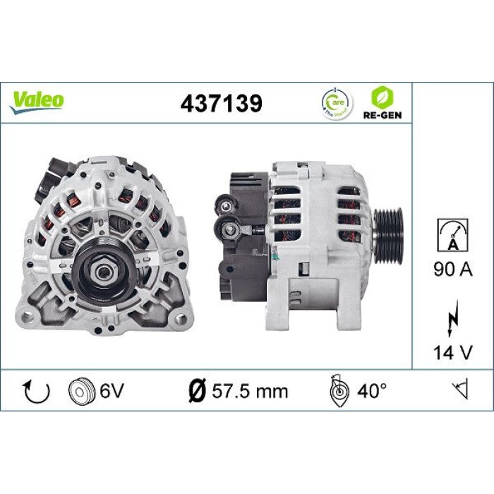 Valeo Lichtmaschine 437139 Valeo Lichtmaschine 437139
