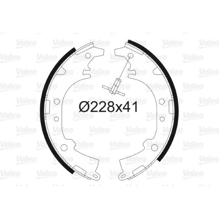 Valeo Bremsbacken 562993 Valeo Bremsbacken 562993
