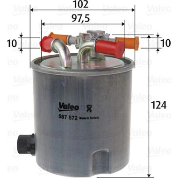Valeo Kraftstofffilter 587572 Valeo Kraftstofffilter 587572
