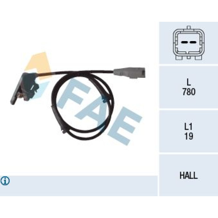 FAE Sensor, Raddrehzahl 78080 FAE Sensor, Raddrehzahl 78080