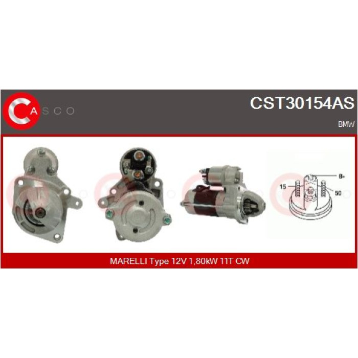CASCO Anlasser CST30154AS CASCO Anlasser CST30154AS
