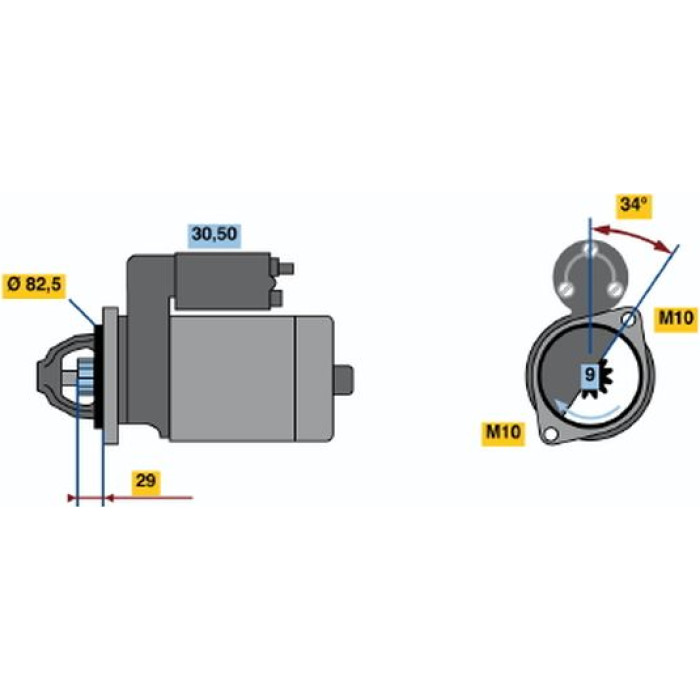 Bosch Starter 0 986 018 850 Bosch Starter 0 986 018 850