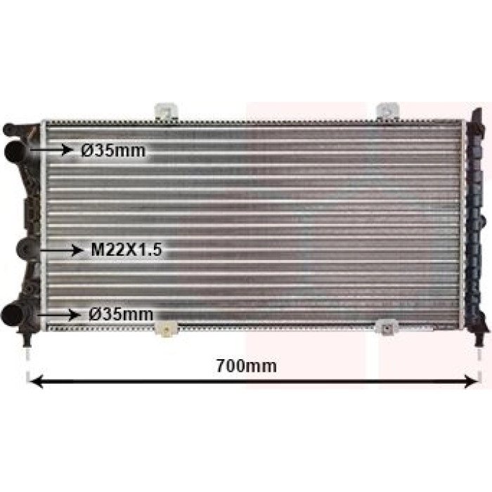 Van Wezel Motorkühler 17002143