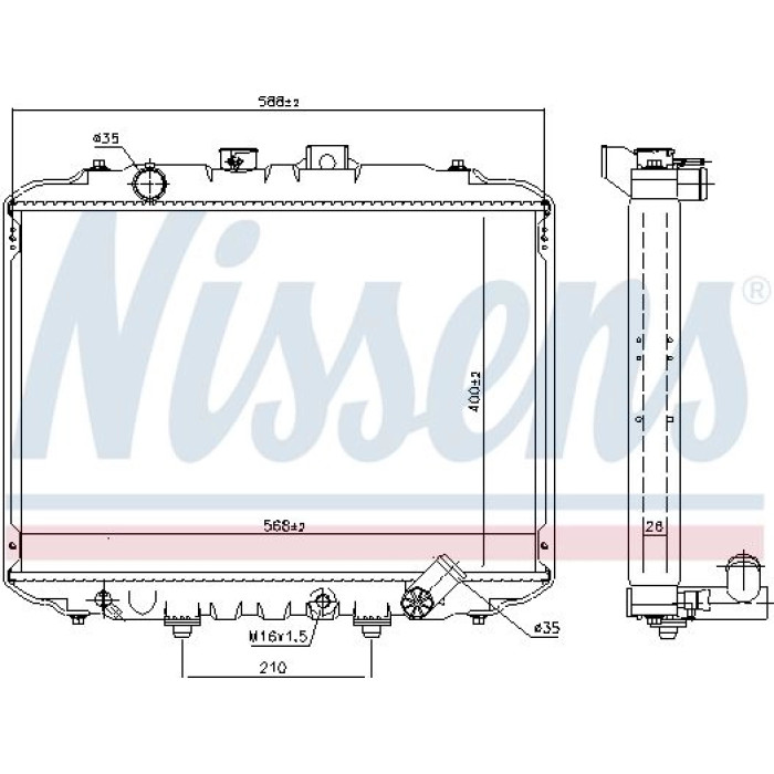 Nissens Wasserkühler PKW 67034 Nissens Wasserkühler PKW 67034