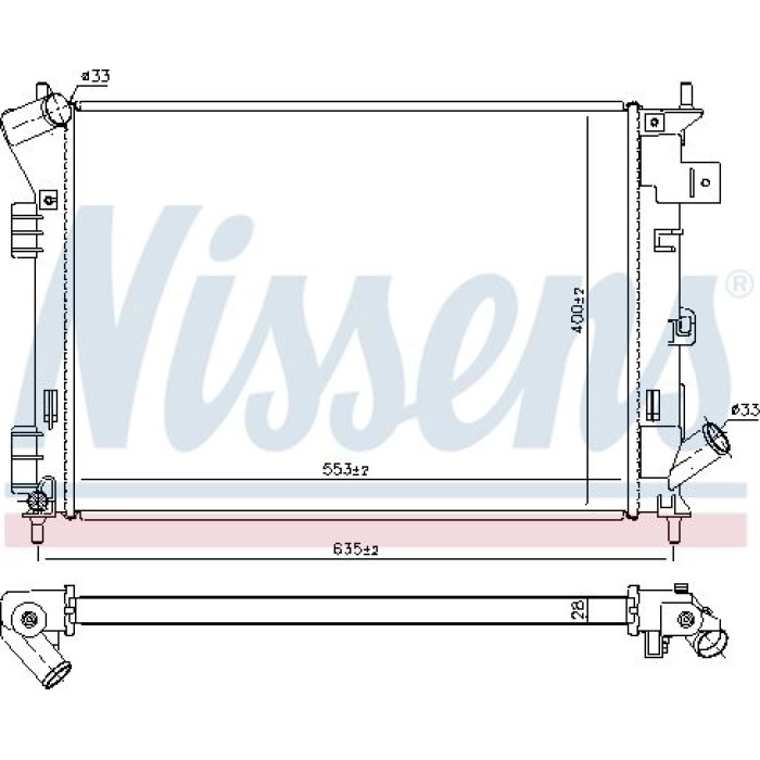 Nissens Wasserkühler PKW 666206 Nissens Wasserkühler PKW 666206