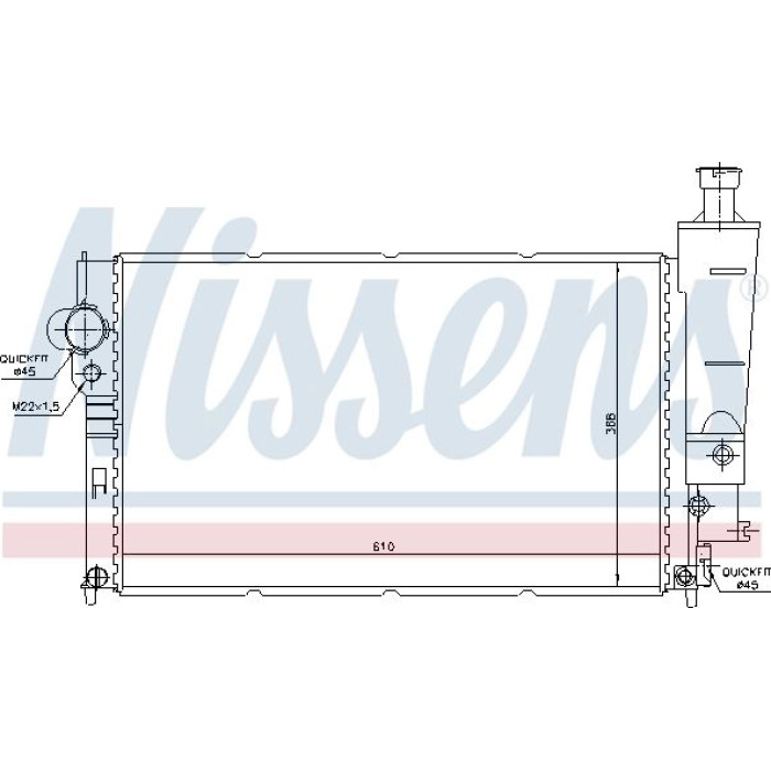 Nissens Wasserkühler PKW 63545 Nissens Wasserkühler PKW 63545