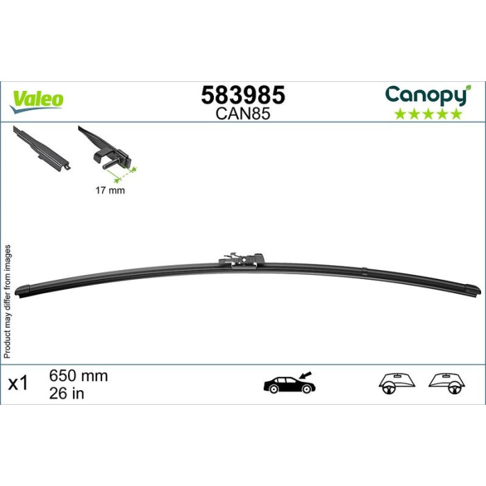 583985 Valeo Scheibenwischer 583985 583985 Valeo Scheibenwischer 583985