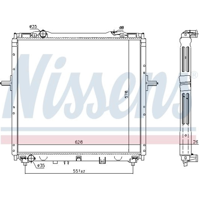 Nissens Wasserkühler PKW 66768 Nissens Wasserkühler PKW 66768