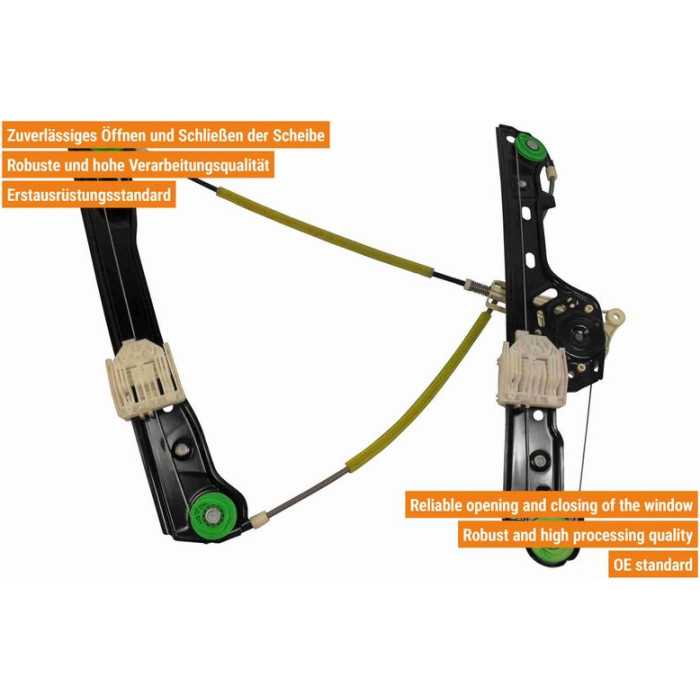 VAICO V20-1538 Fensterheber vorne rechts, elektrisch, ohne Motor VAICO V20-1538 Fensterheber vorne rechts, elektrisch, ohne Motor