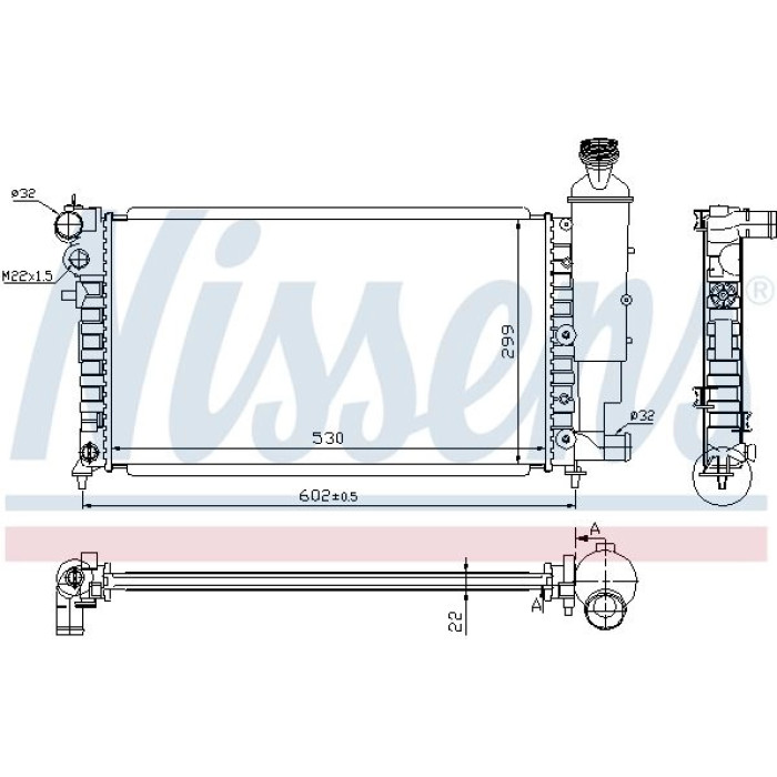 Nissens Wasserkühler PKW 63745A Nissens Wasserkühler PKW 63745A