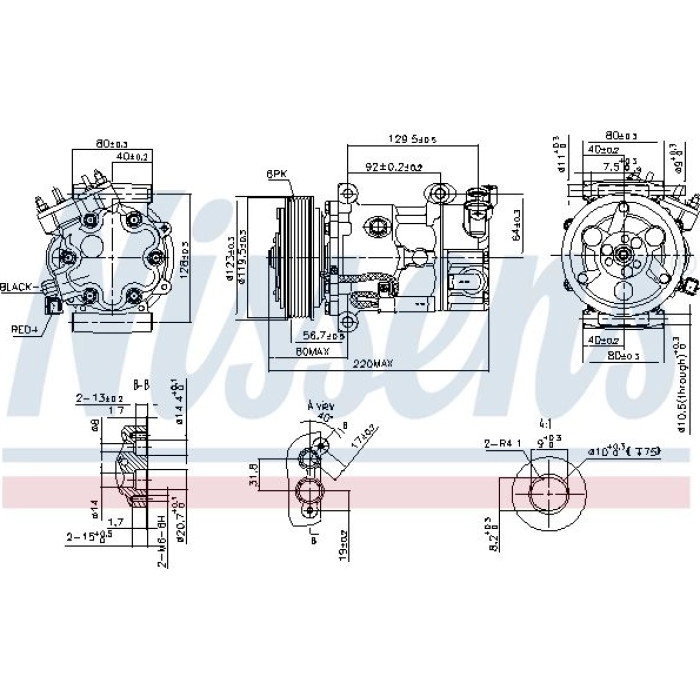 Nissens Klimakompressor PKW 890743 Nissens Klimakompressor PKW 890743