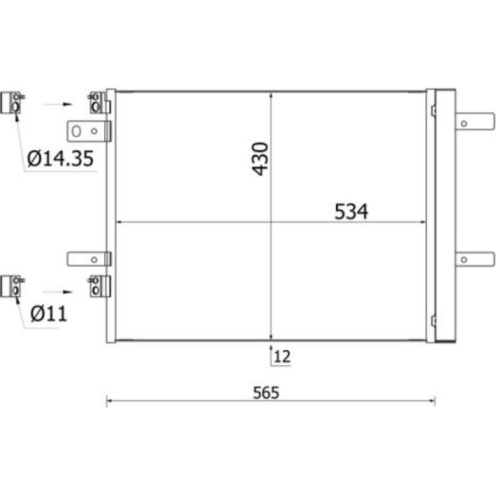 MAHLE Kondensator, Klimaanlage AC 965 000S MAHLE Kondensator, Klimaanlage AC 965 000S