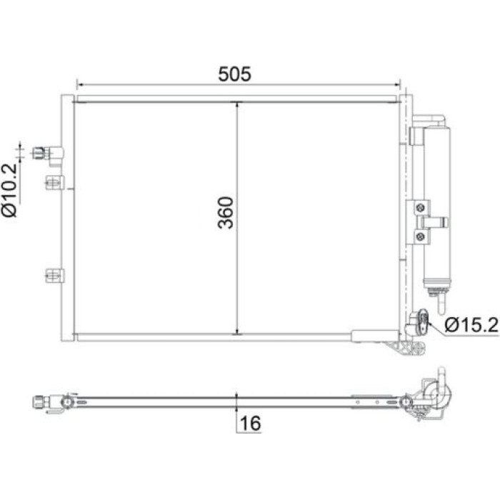 MAHLE Kondensator, Klimaanlage AC 721 000S MAHLE Kondensator, Klimaanlage AC 721 000S