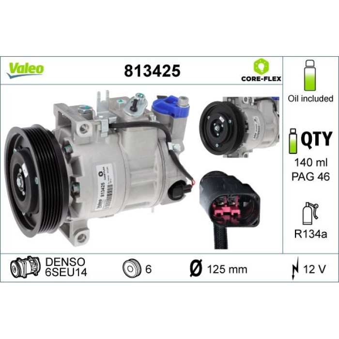 813425 Valeo Kompressor 813425 813425 Valeo Kompressor 813425