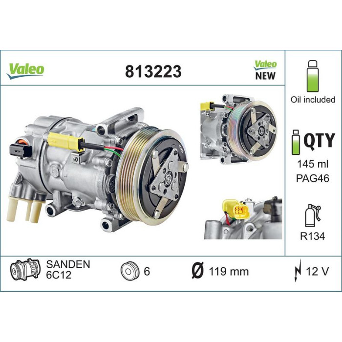 Valeo Klimakompressor 813223 Valeo Klimakompressor 813223
