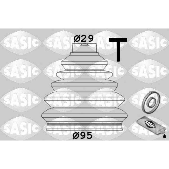 1906027 SASIC Faltenbalgsatz, Antriebswelle 1906027 1906027 SASIC Faltenbalgsatz, Antriebswelle 1906027