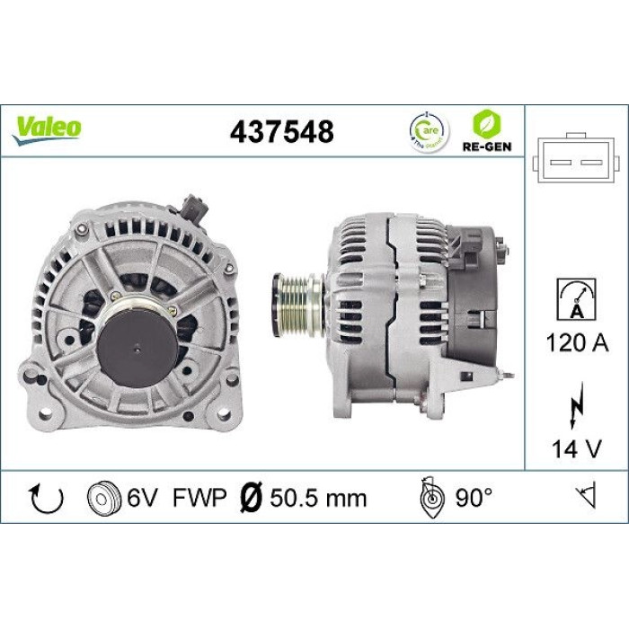 Valeo Lichtmaschine 437548 Valeo Lichtmaschine 437548