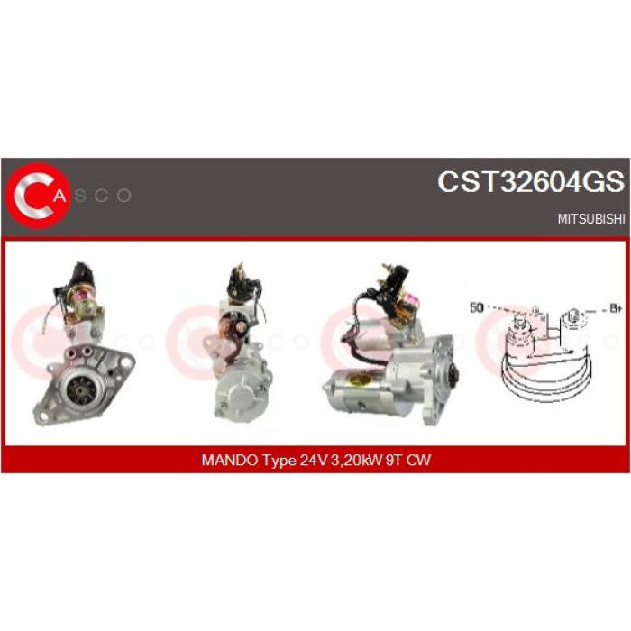 CASCO Anlasser CST32604GS CASCO Anlasser CST32604GS