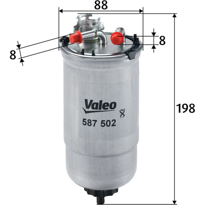 Valeo Kraftstofffilter 587502 Valeo Kraftstofffilter 587502