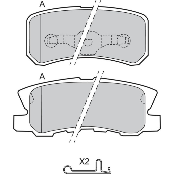 Valeo Bremsbelagsatz 598520 Valeo Bremsbelagsatz 598520