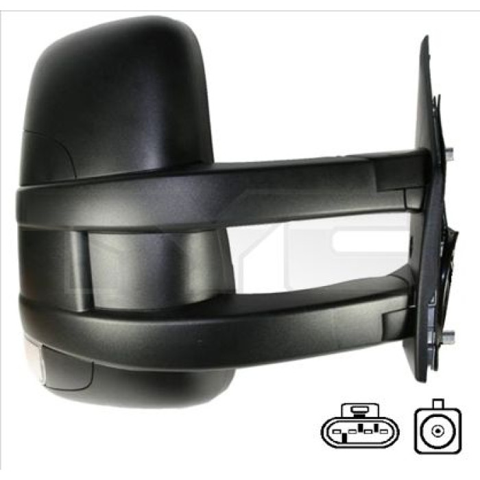 TYC Außenspiegel rechts manuell verstellbar, konvex, mit Blinker 315-0017 OE Nummer 5801367567 - l TYC Außenspiegel rechts manuell verstellbar, konvex, mit Blinker 315-0017 OE Nummer 5801367567 - l
