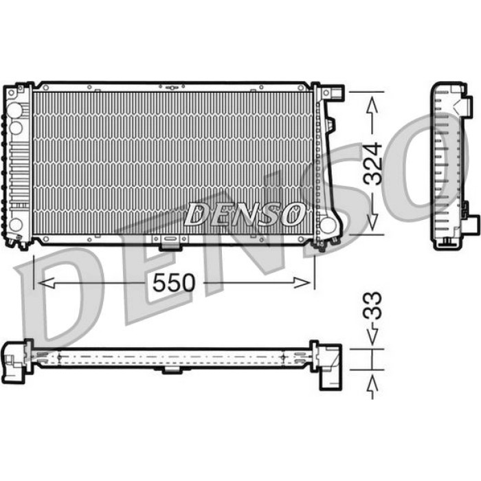 Denso Motorkühler DRM05058 Denso Motorkühler DRM05058