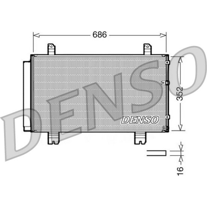 Denso Klimakondensator DCN51002 Denso Klimakondensator DCN51002