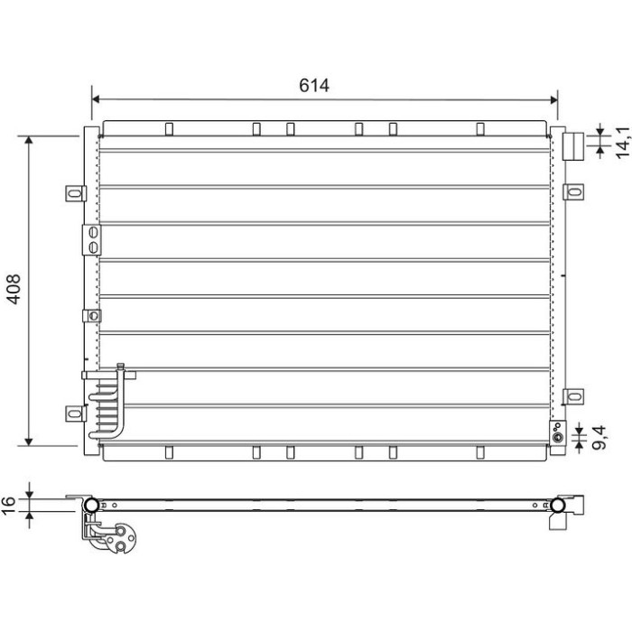 Valeo Klimakondensator 818080 Valeo Klimakondensator 818080