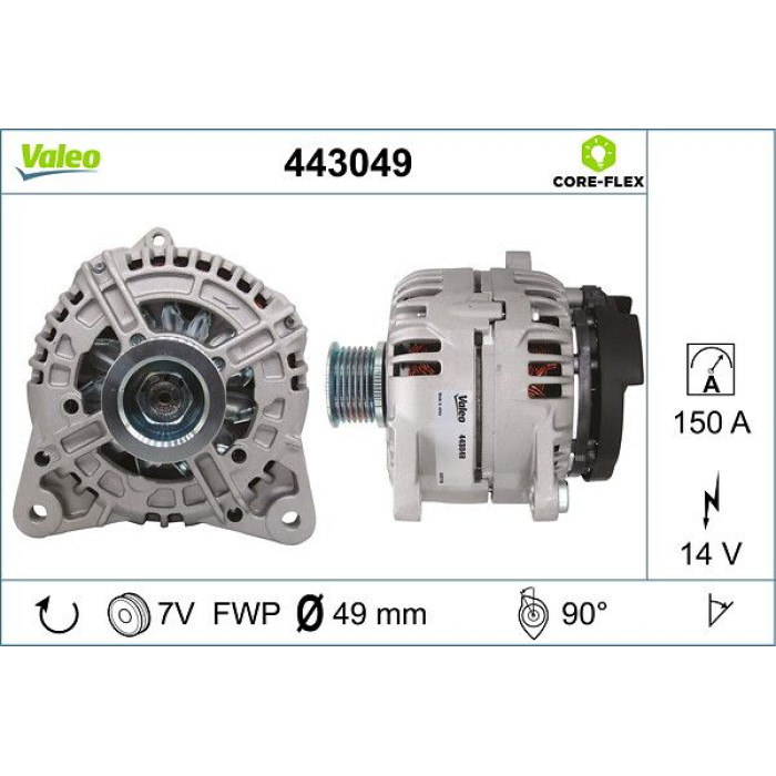 Valeo Lichtmaschine 443049